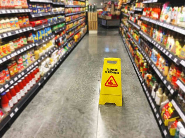 wet floor sign