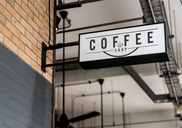 coffee shop signage