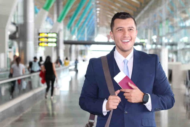 travelling business man
