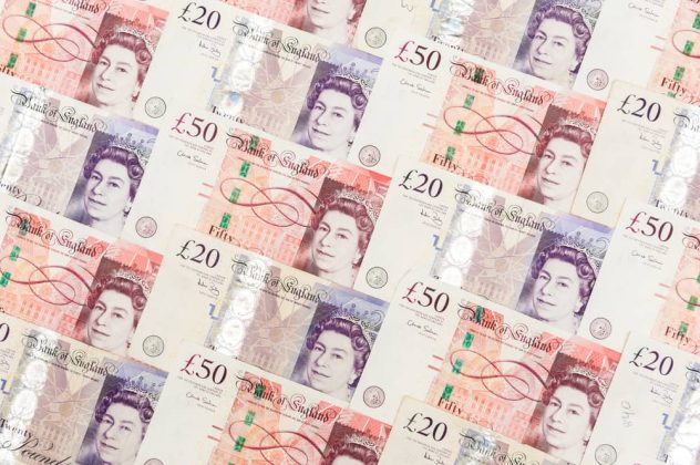 20 and 50 pound note