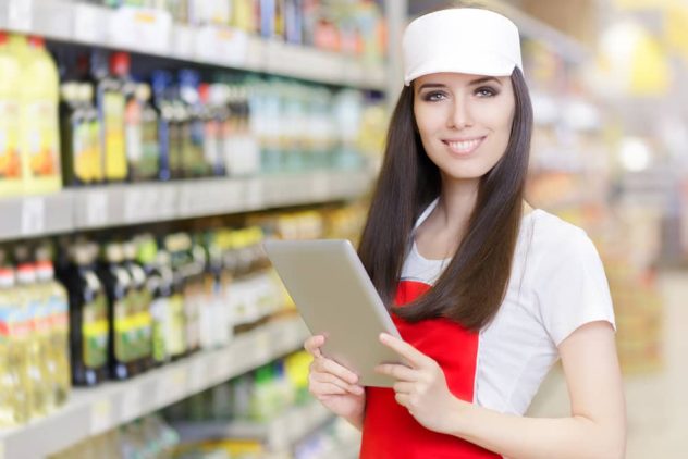 worker with tablet