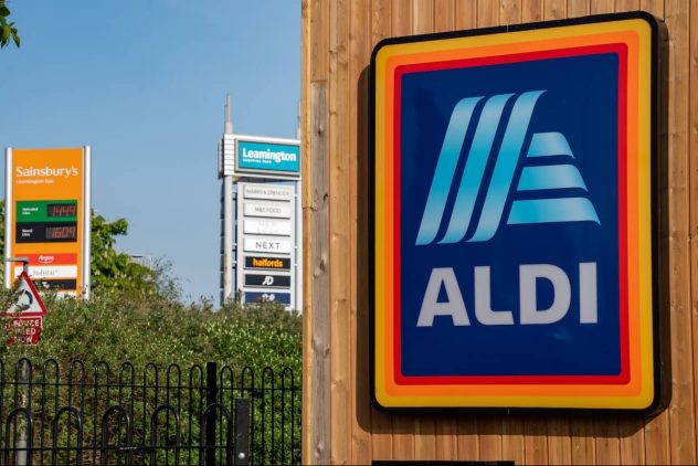aldi supermarket sign
